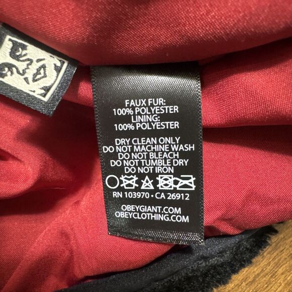 Obey Mesa Floral Print Sherpa Jacket  Size Medium $120 Retail NWT - Picture 8 of 9